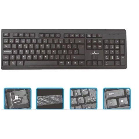 Teclado C Fio Usb Standard Abnt2 Padrão Basico Alta Qualidade LEY-1584 - Imagem 3